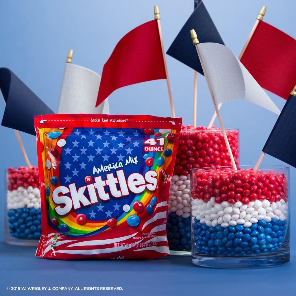 Skittles America Mix Candy, 41 ounce (2 bags) Grocery