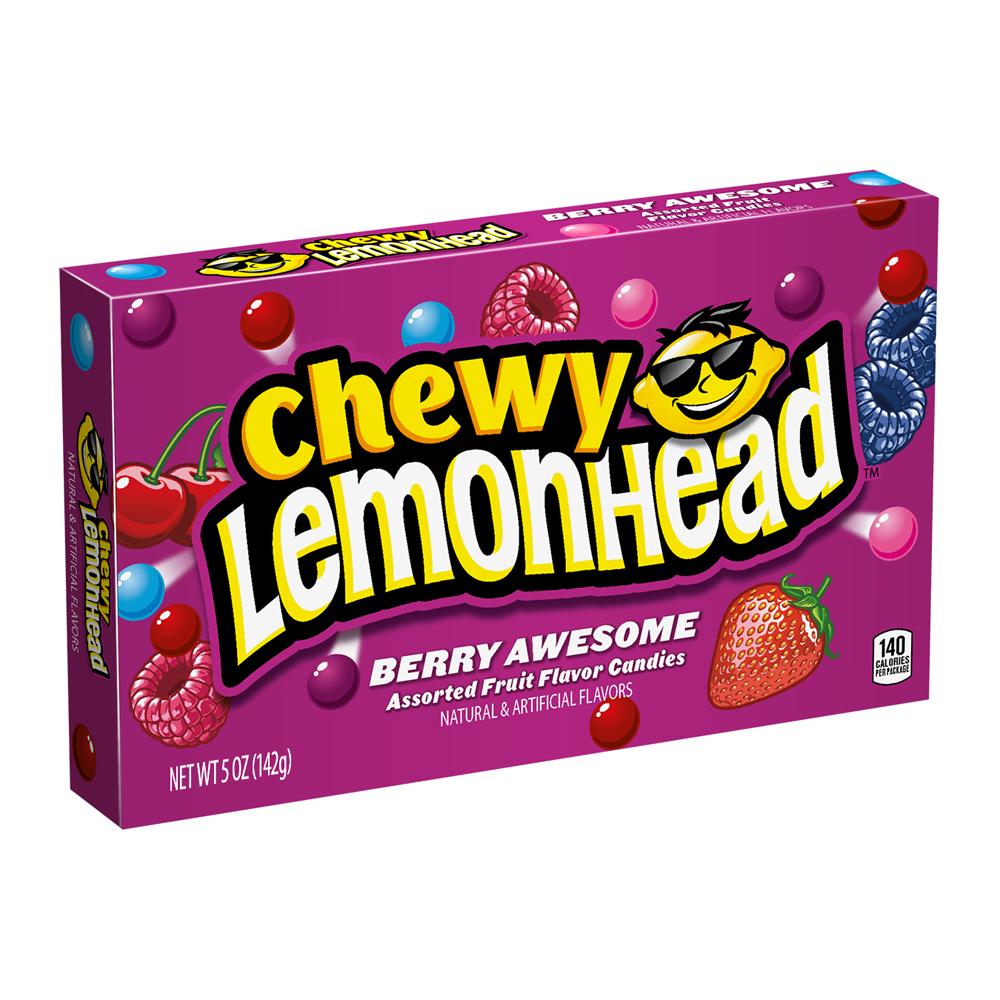 Lemonhead Chewy Candy, Berry Awesome, 5 Ounce Theatre Box