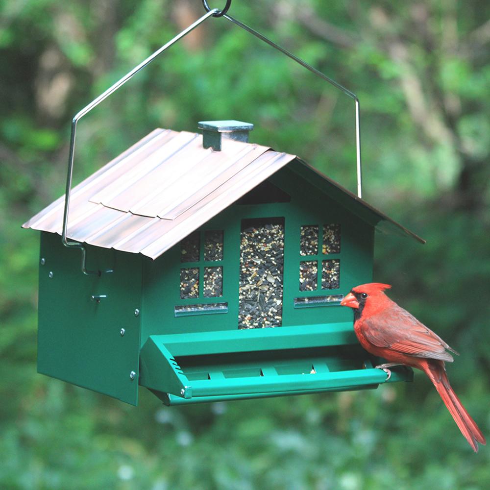 PerkyPet 339 Squirrel Be Gone II Feeder Home with Chimney