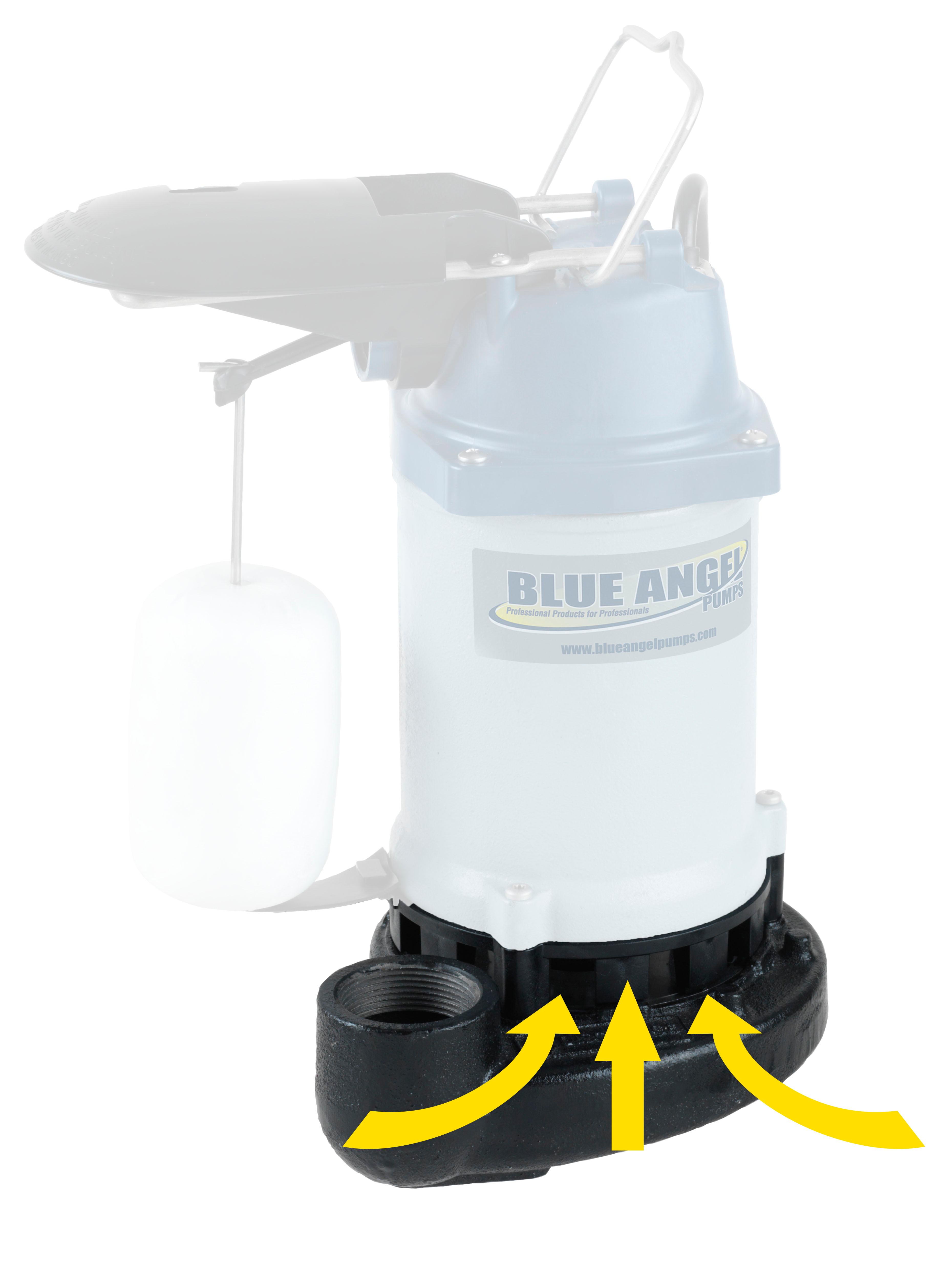 Blue Angel Pumps F50S 1/2 HP Professional Series Submersible Cast Iron