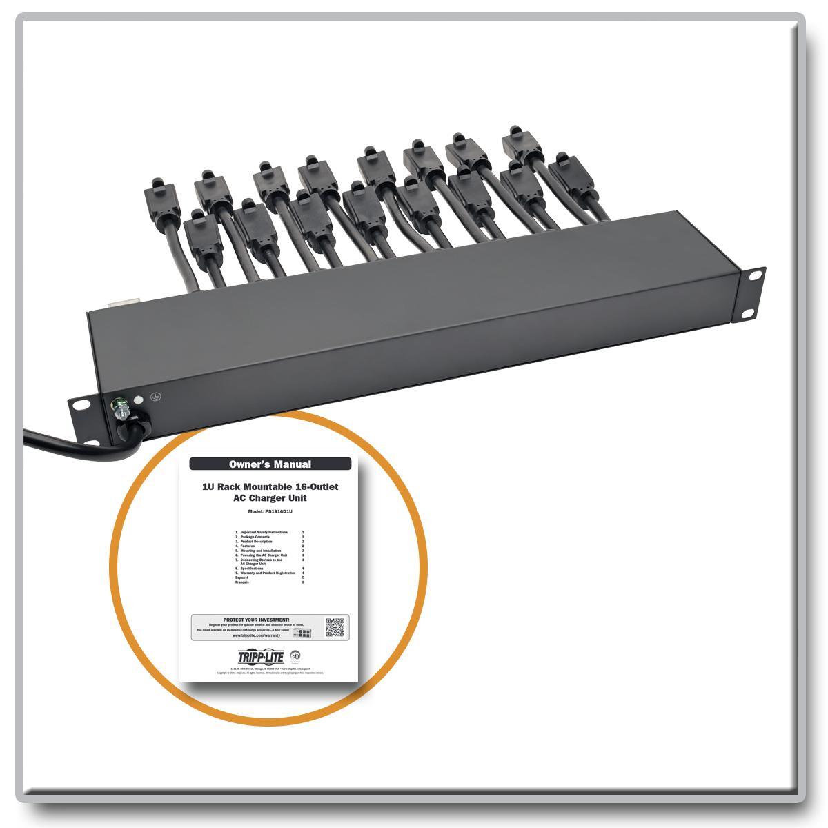 TRIPP LITE PS1916D1U 120V 16 Outlet 1U RackMount AC, 15