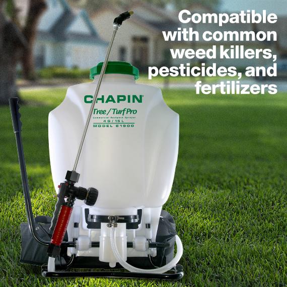 Chapin 61900 4Gallon Tree and Turf Pro Commercial Backpack Sprayer with Stainless