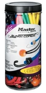 Master Lock 3023AT Assorted Bungee Cords, 24-Pack