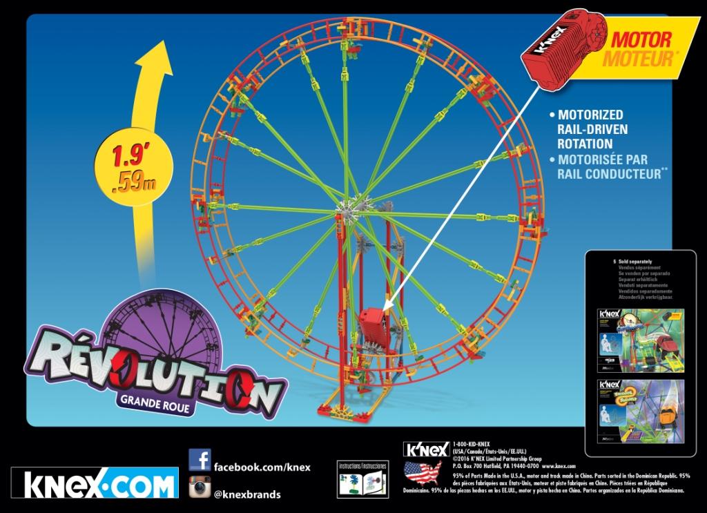K’NEX Revolution Ferris Wheel Building Set 344 Pieces