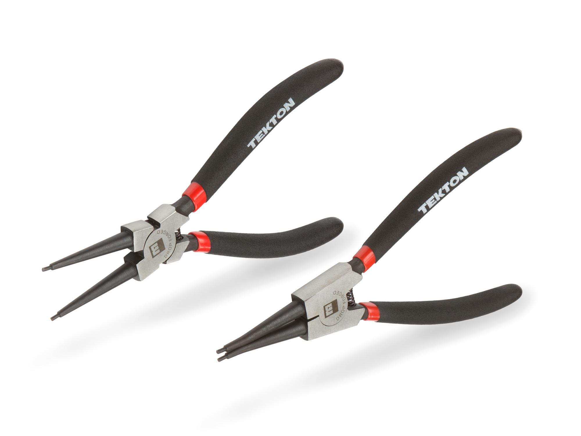 TEKTON PLR99009 Straight Tip Snap Ring Pliers Set, 2Piece
