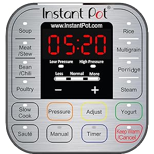 Instant Pot, control panel