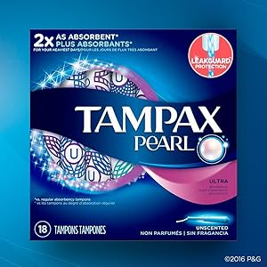 Amazon Com Tampax Pearl Plastic Unscented Tampons Ultra