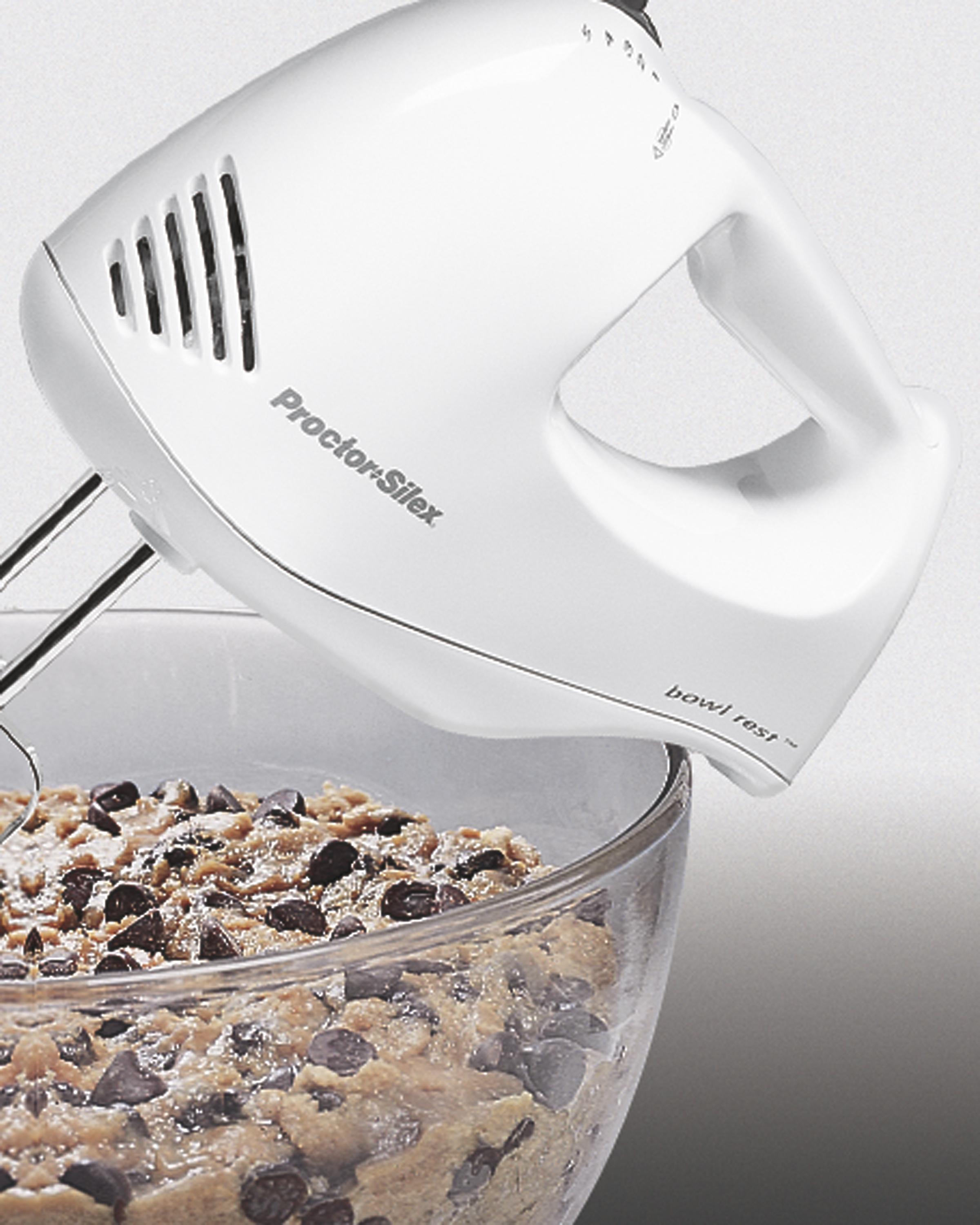 Proctor Silex 62535 Bowl Rest 5Speed Mixer, White Hand