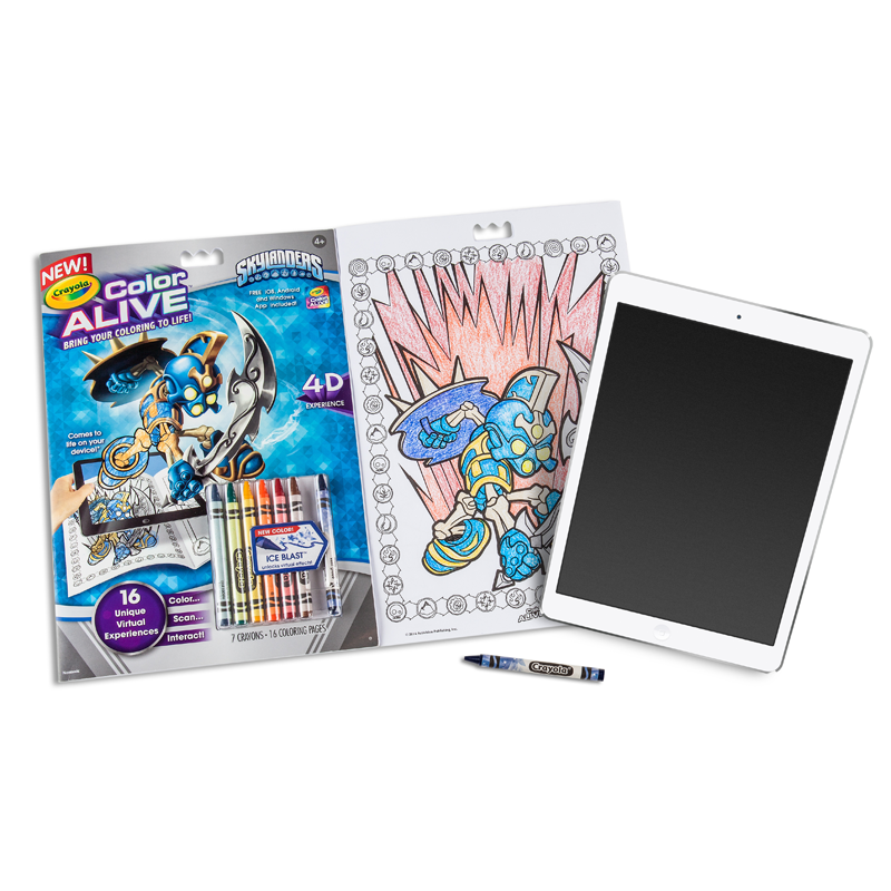 Crayola Color Alive Action Coloring Pages Skylanders