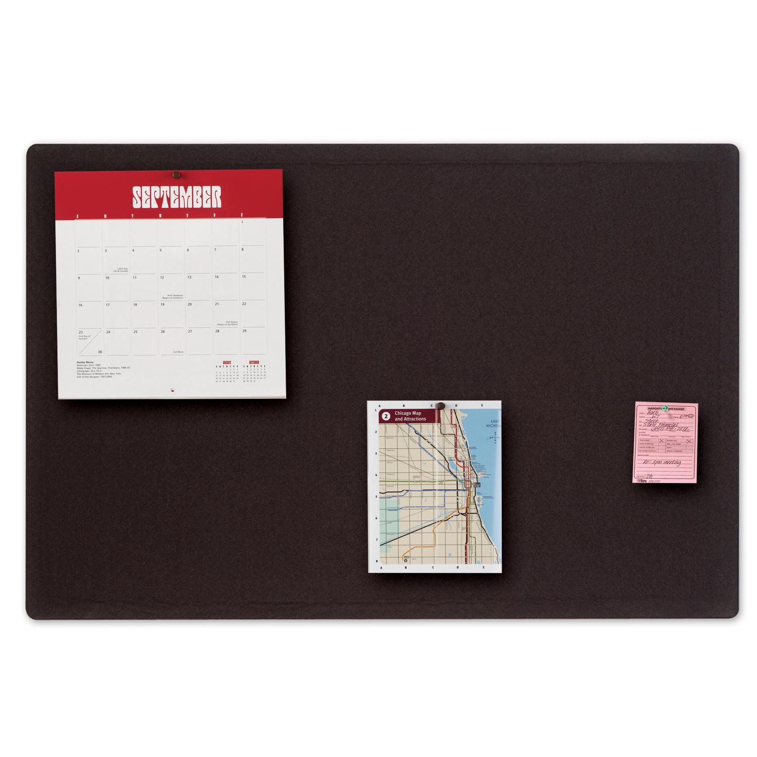 Quartet Bulletin Board, 4 x 3 Feet, Frameless, Fabric