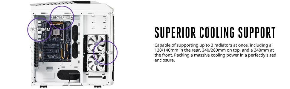 Cooler Master Stryker Full Tower Gaming Cabinet - White 