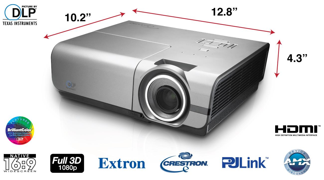 Optoma DH1014 Full 3D 1080p 4400 Lumen DLP Network