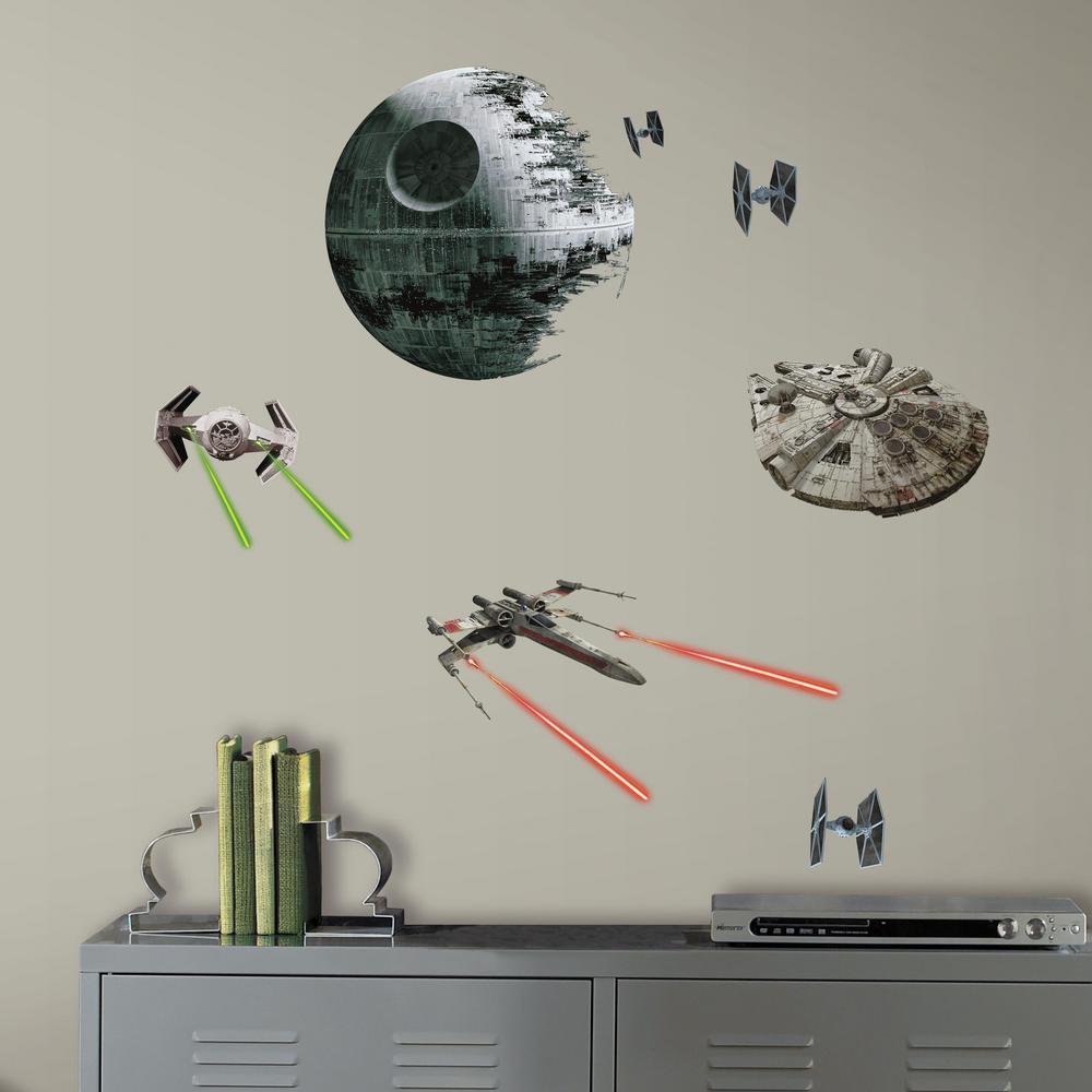 RoomMates RMK3012SCS Star Wars EP VII Spaceships P&S Wall Decals, 21 Count Home