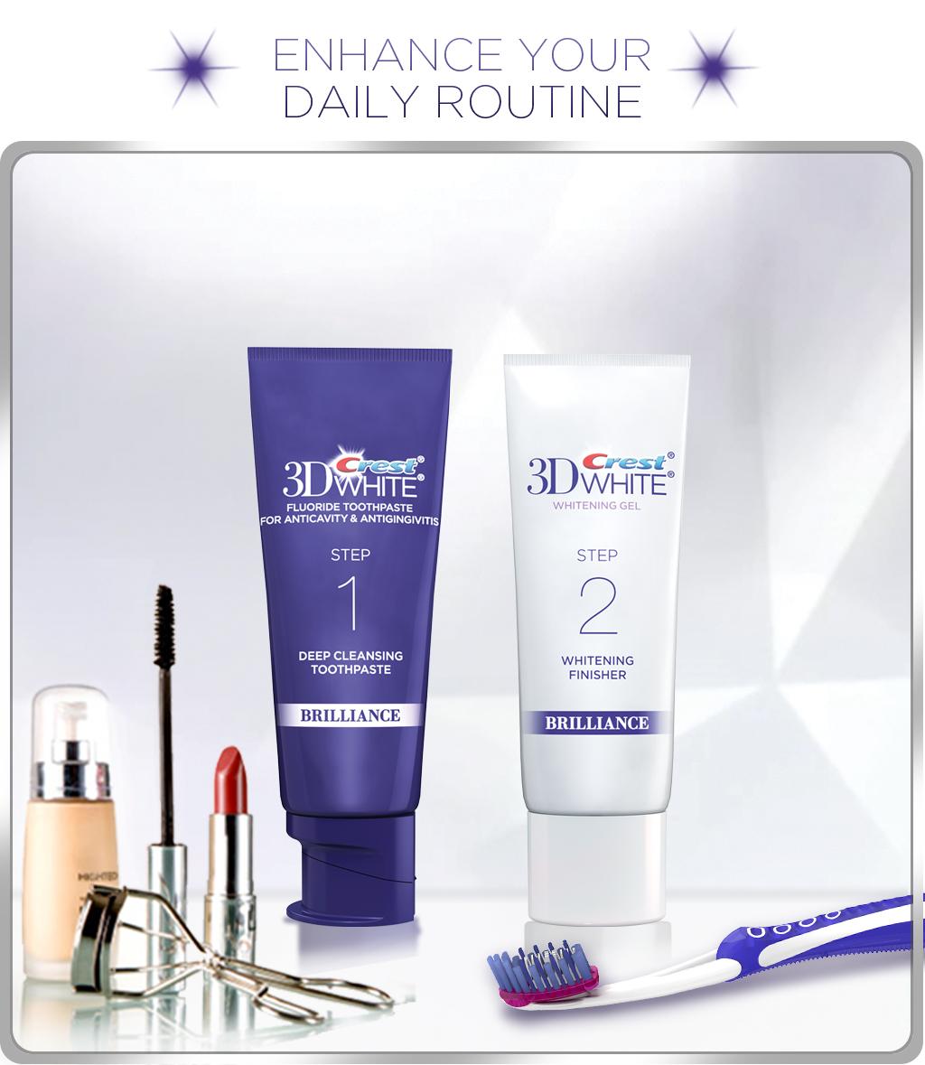 Crest 3D White Brilliance Daily Cleansing Toothpaste and