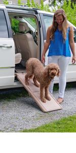 Pet Gear Short Bi-Fold Carpeted Pet Ramp