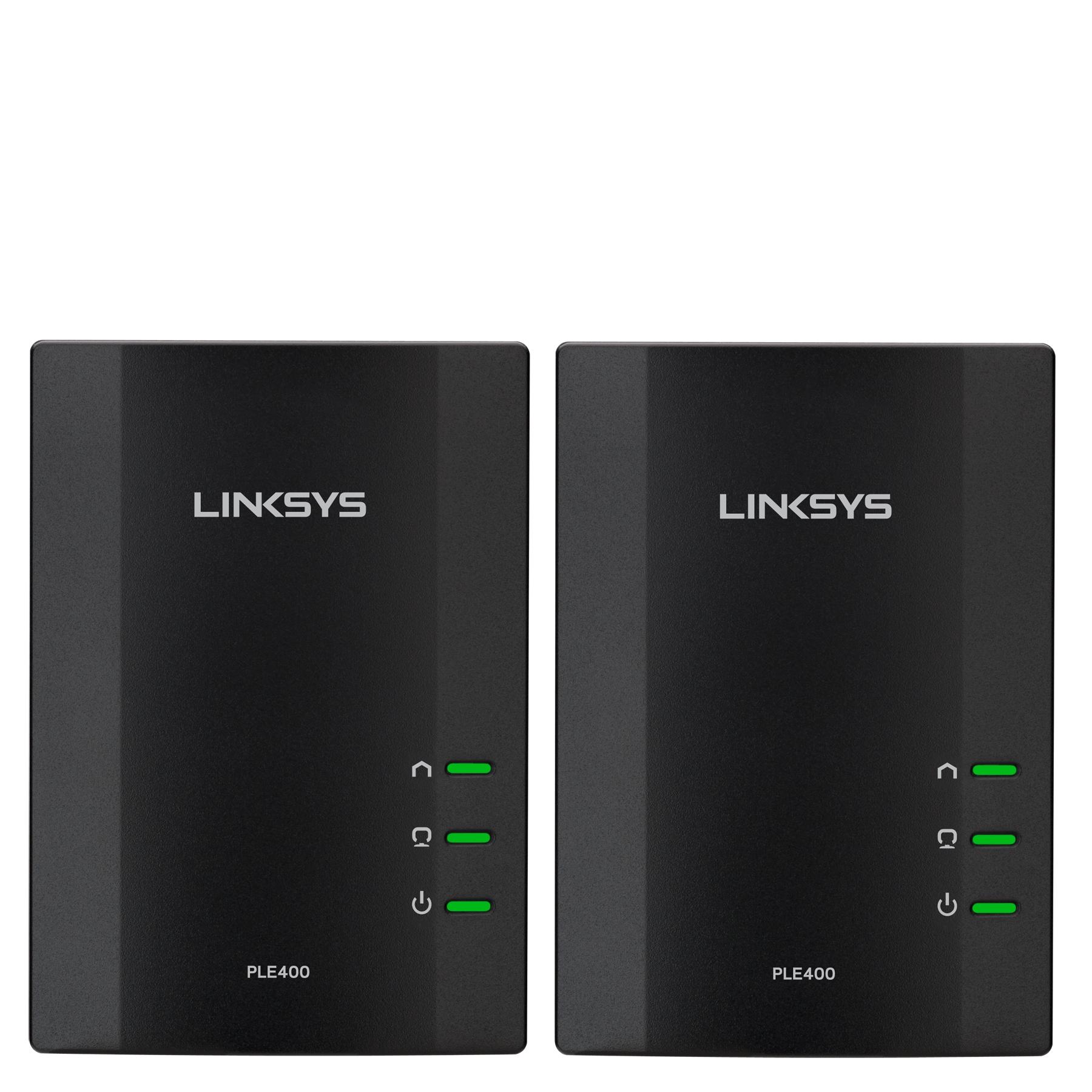 Linksys Powerline AV 1Port Network Adapter Kit (PLEK400