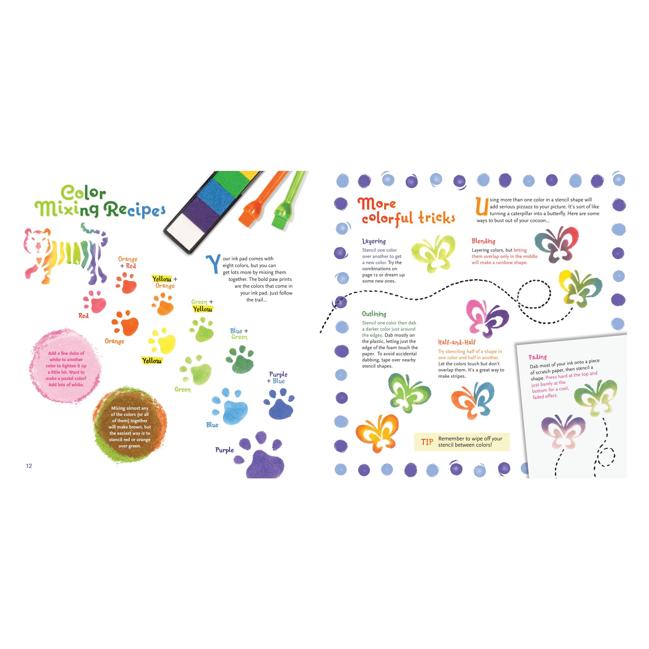 Klutz Stencil Art Book Kit The Editors of Klutz Toys & Games