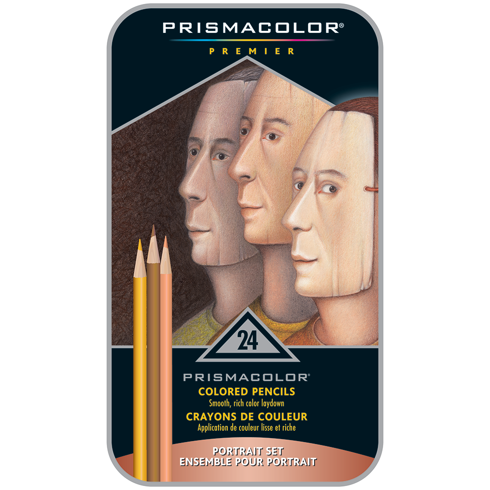 Sanford 25085R Prismacolor Premier Colored Pencils, Portrait Set, Soft Core, 24