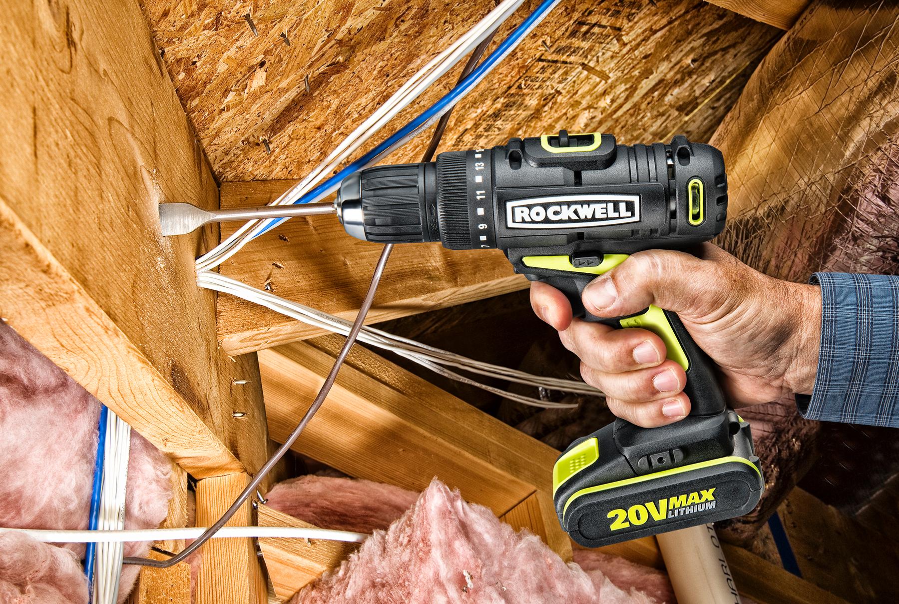 Rockwell RK1806K2 20V Lithium Ion Drill and Driver Combo Kit, Plus Free Replacement Batteries