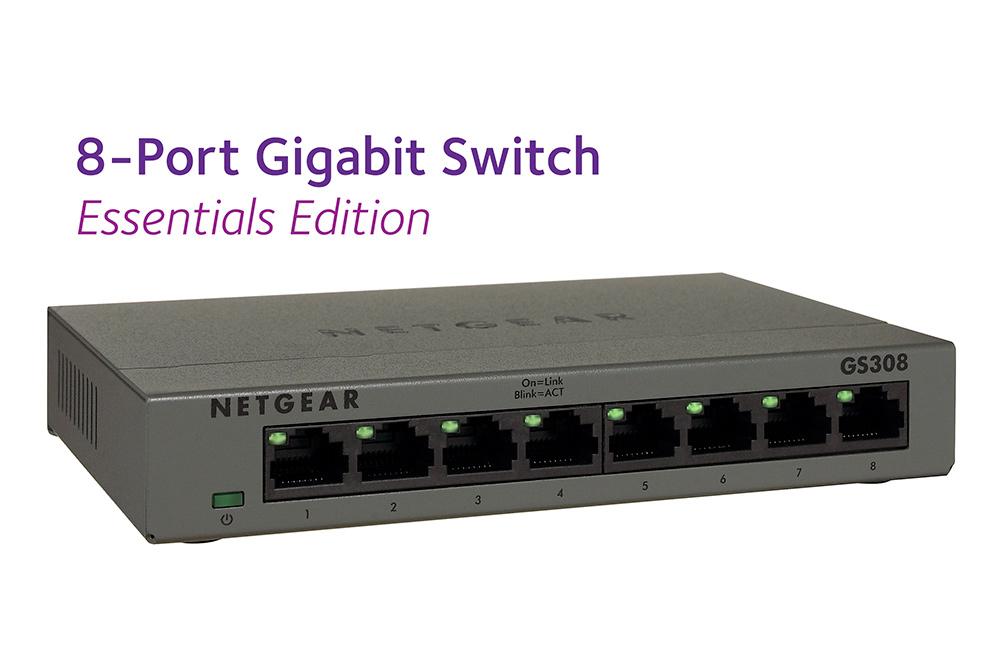 NETGEAR GS308 8Port Gigabit Home Switch Desktop