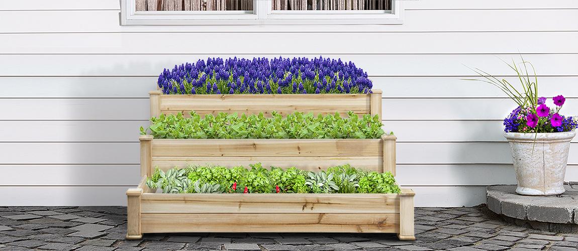 Best Choice Products Vegetable Raised Garden Bed Patio