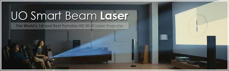 UO Smart Beam Laser, CES Awarded Portable Mini Projector, 1280x720HD, Focus Free Class 1 Laser, Wireless 2 hrs, Built in Speaker, MIRRORING Smartphone 10 UO Smart Beam Laser, CES Awarded Portable Mini Projector, 1280x720HD, Focus Free Class 1 Laser, Wireless 2 hrs, Built in Speaker, MIRRORING Smartphone 1