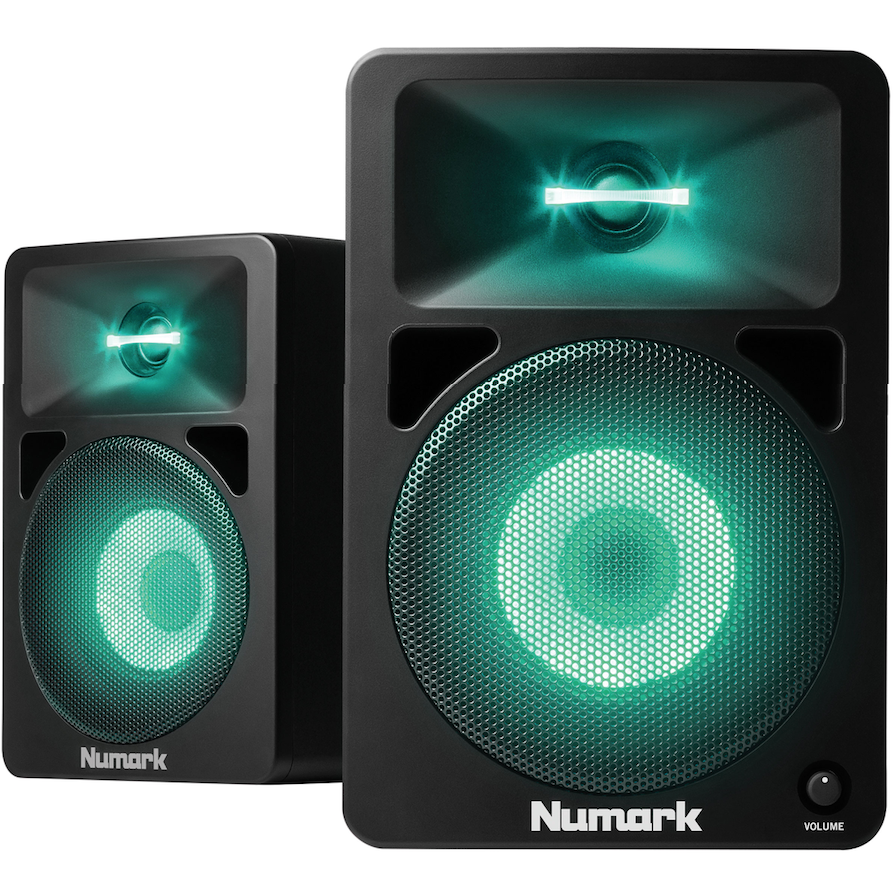 Numark NWave 580L Powered Desktop DJ Monitor Speakers