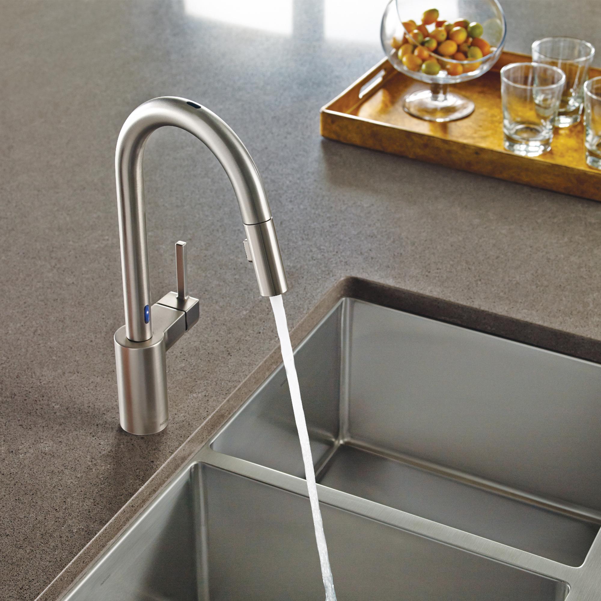 Moen 7565SRS Align OneHandle HighArc Pulldown Kitchen Faucet