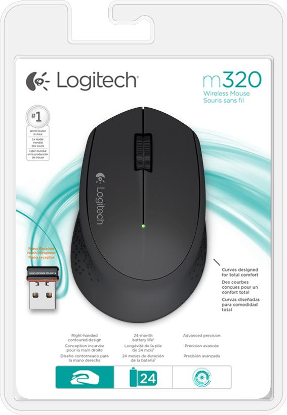 Amazon.com: Logitech Wireless Mouse M320, Black: Computers & Accessories