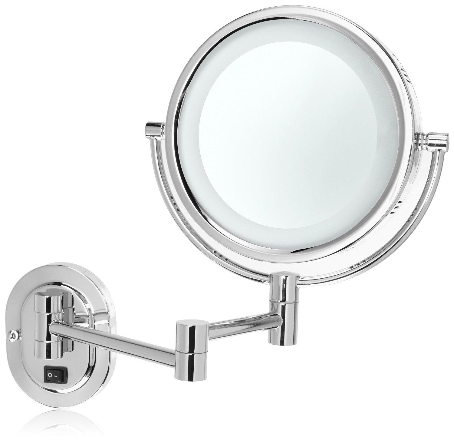 Jerdon HL65CD 8Inch Lighted Direct Wire Wall Mount Makeup