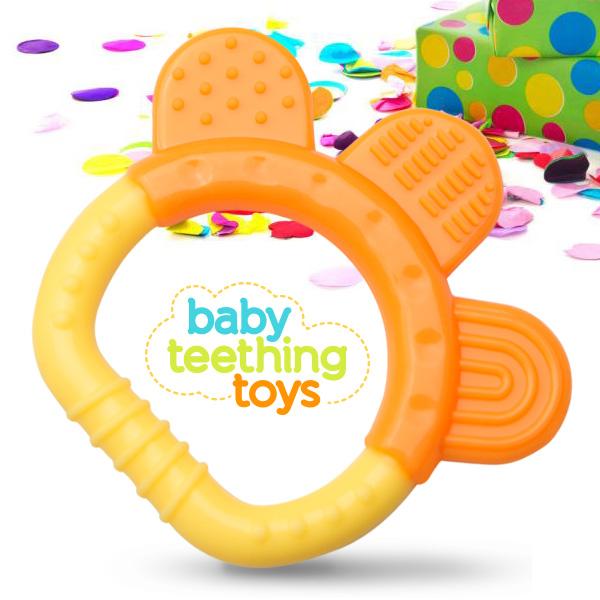 Silicone Baby Teething Toys 5 Pack BPA Free Natural