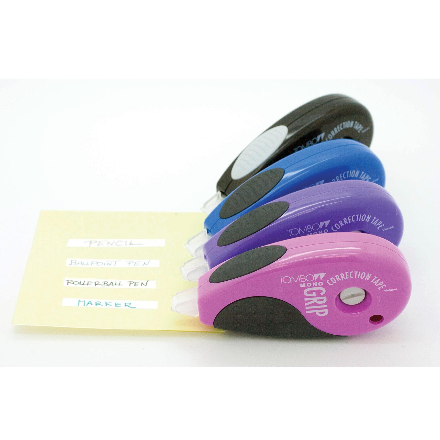 Correction Tape Mono Top Action Grip Assorted Colors Pack Of 4 Home