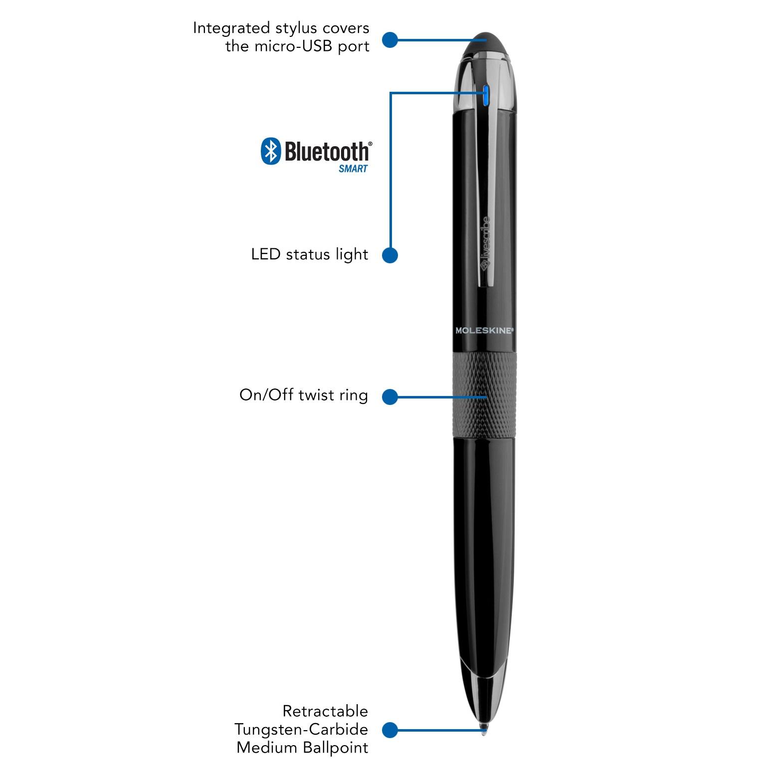 Livescribe 3 Smartpen Moleskine Edition for iOS & Android