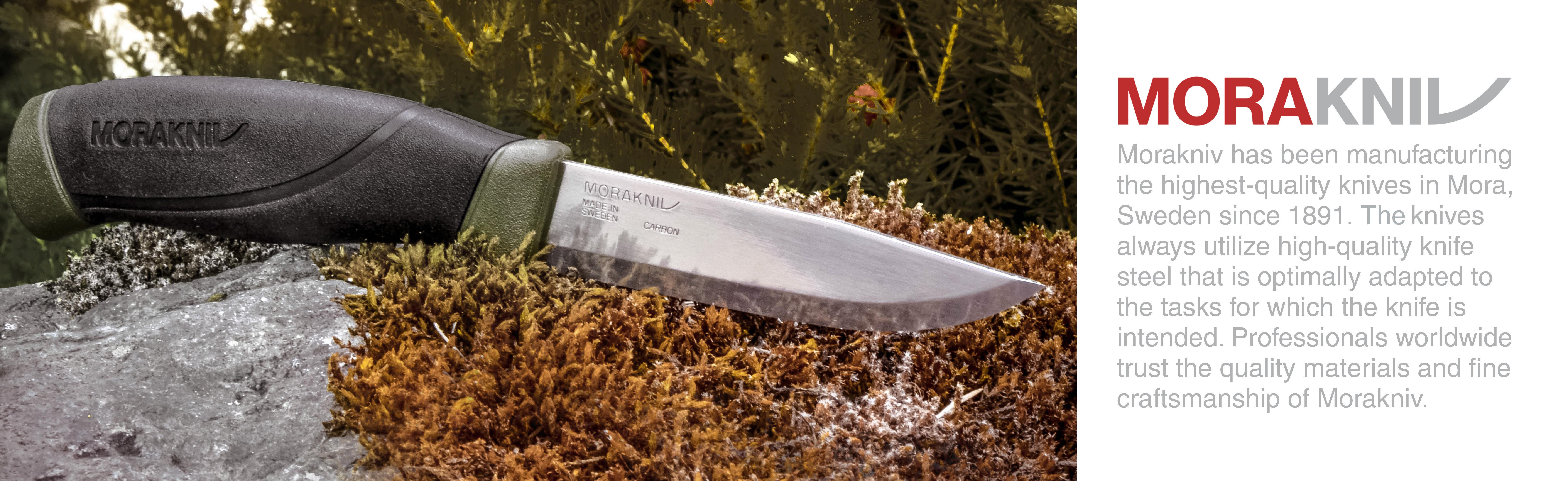 Amazon.com : Morakniv Companion Fixed Blade Outdoor Knife with Carbon ...