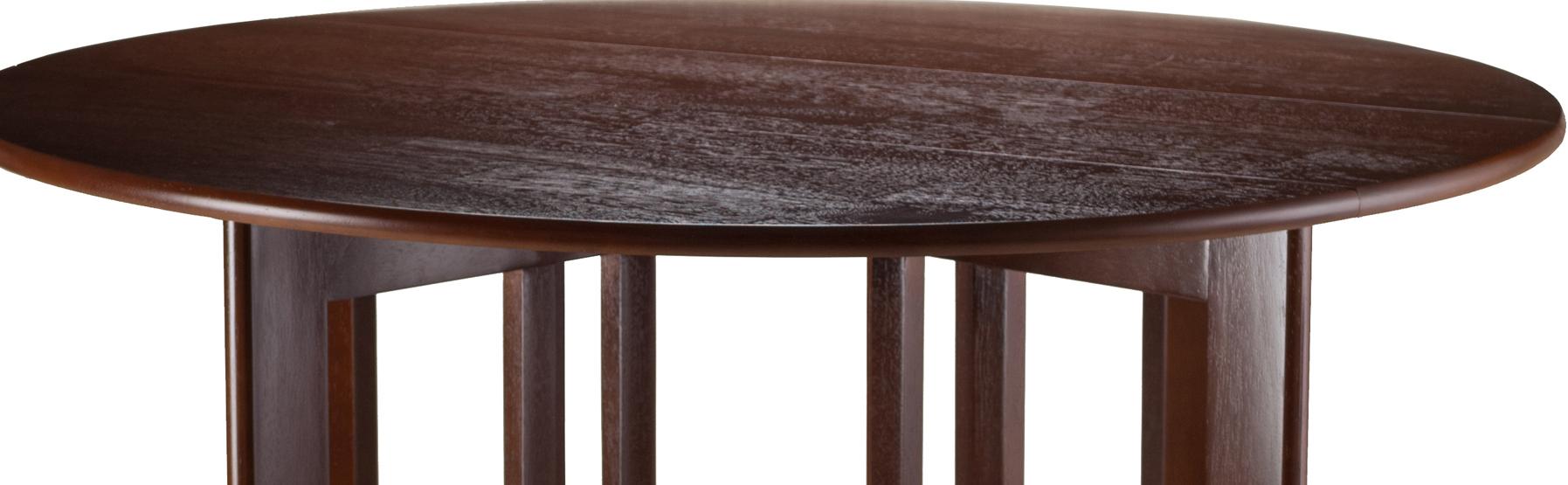 Winsome Wood Alamo, 94142, Double Drop Leaf, Round Table
