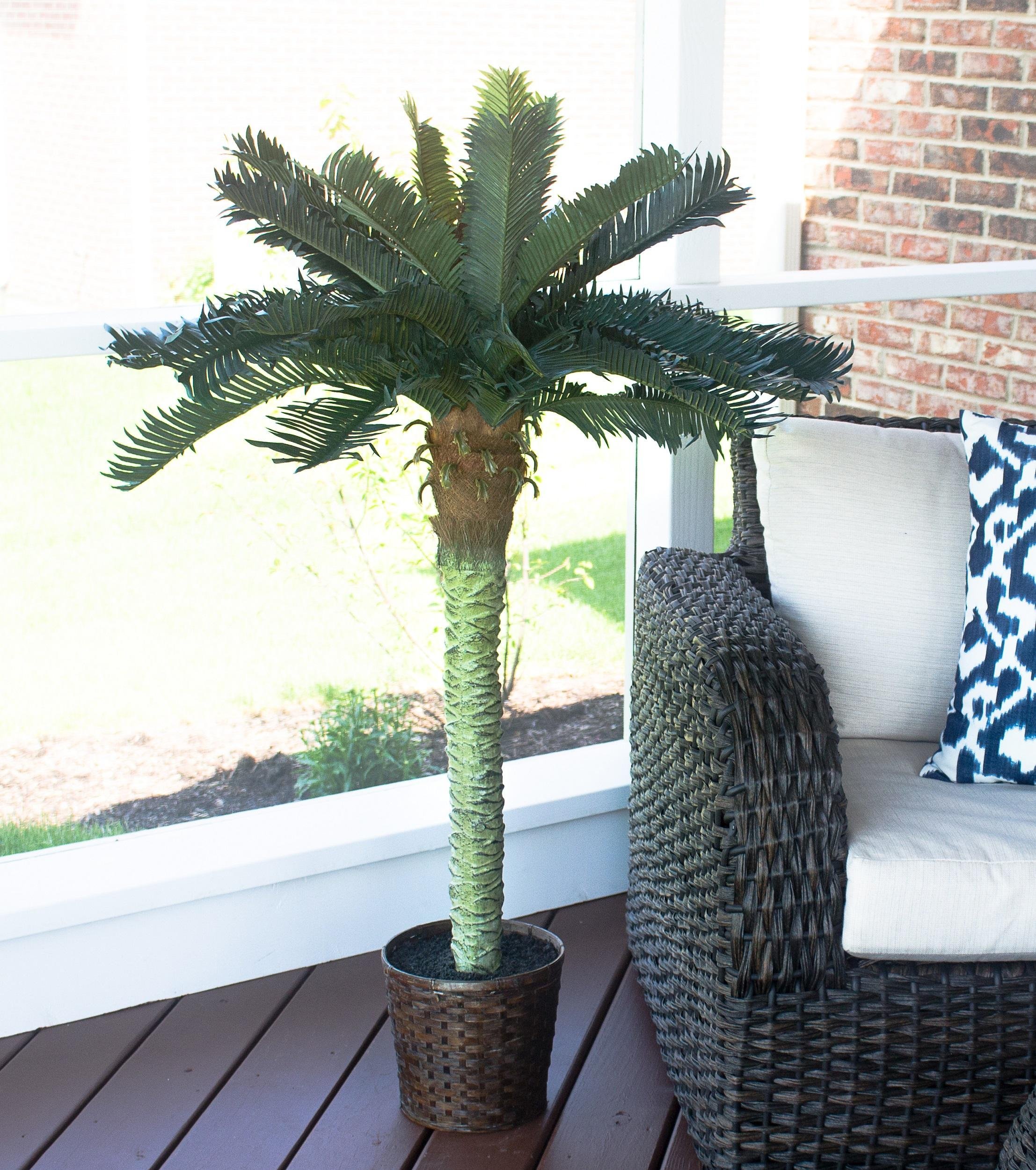 Nearly Natural 5107 Sago Palm Silk Tree, 6Feet, Green