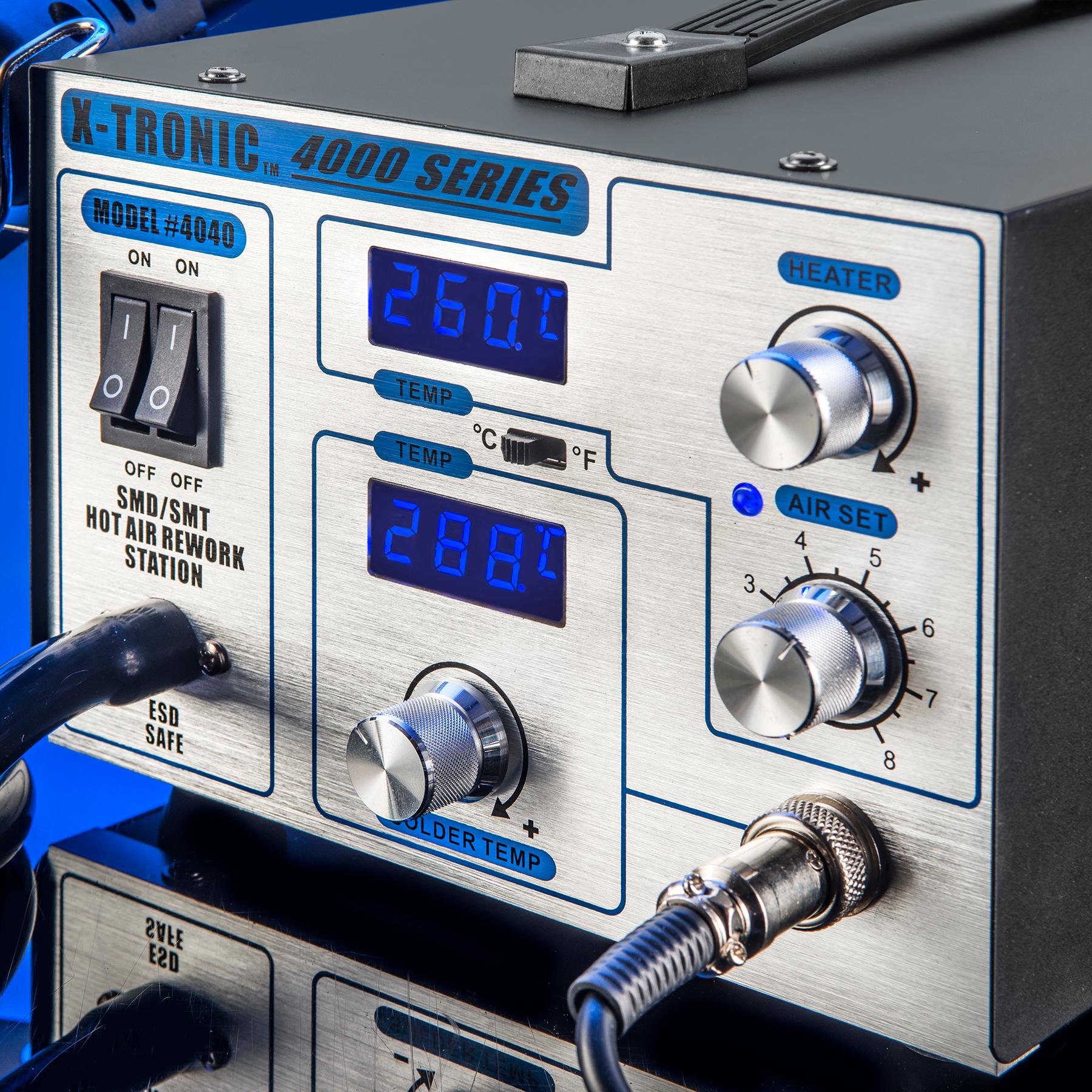 XTRONIC XTR4040XTS Digital Hot Air Rework & Soldering Iron Station