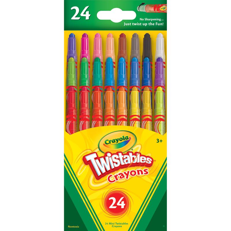 Crayola Twistables Mini Crayons 24 ea (Pack of 2) Toys & Games