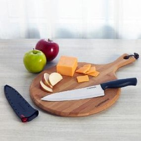 Amazon Com Farberware Edgekeeper Chef S Knife 8 Inch Black Kitchen Dining