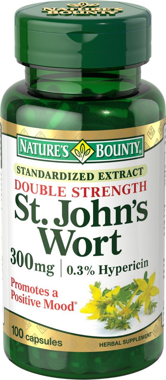 Nature's Bounty St. John's Wort, Double Strength, 300mg