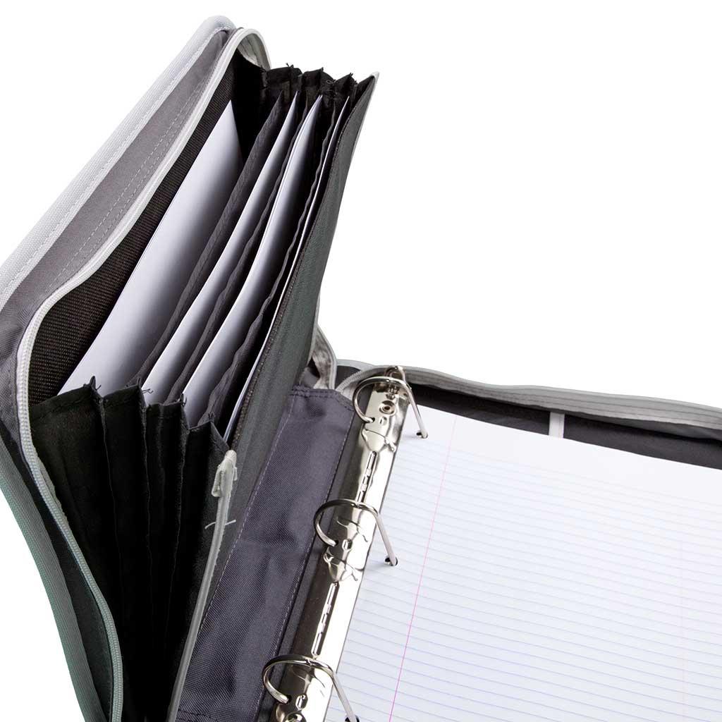 Mead PRO Platinum HeavyDuty 3Ring Zipper Binder, 1.5