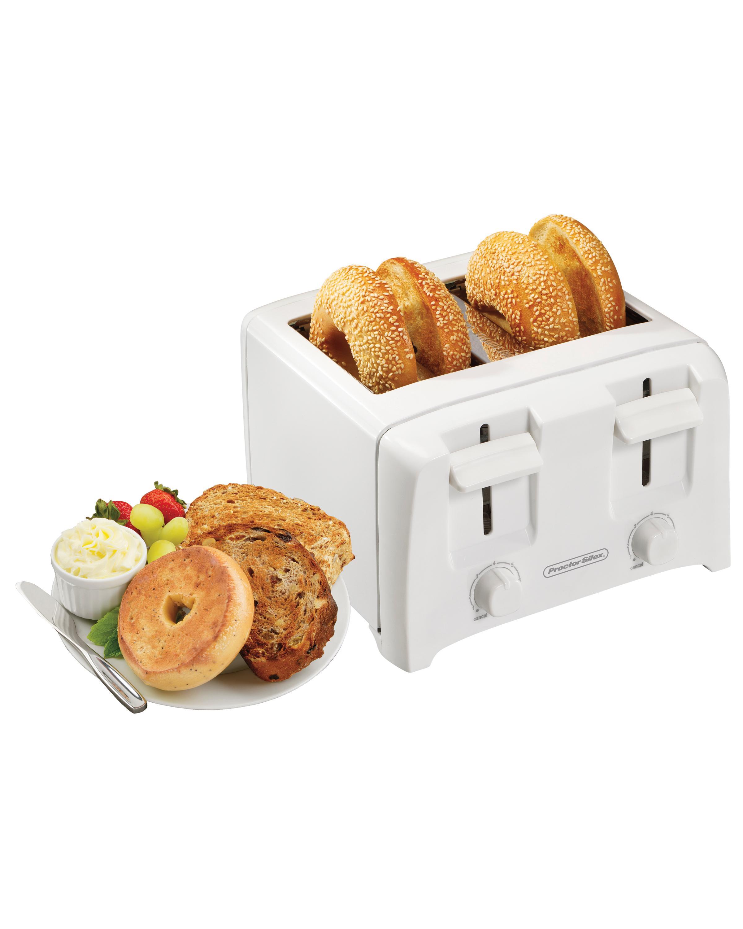 Proctor Silex 24610 4Slice Toaster, 4, White Kitchen & Dining
