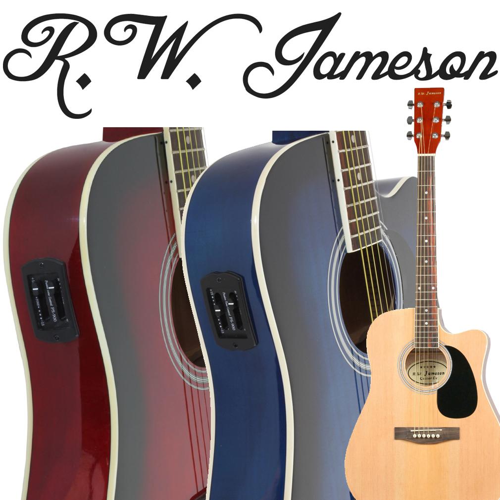 Full Size Thinline Black Acoustic Electric Guitar with Free
