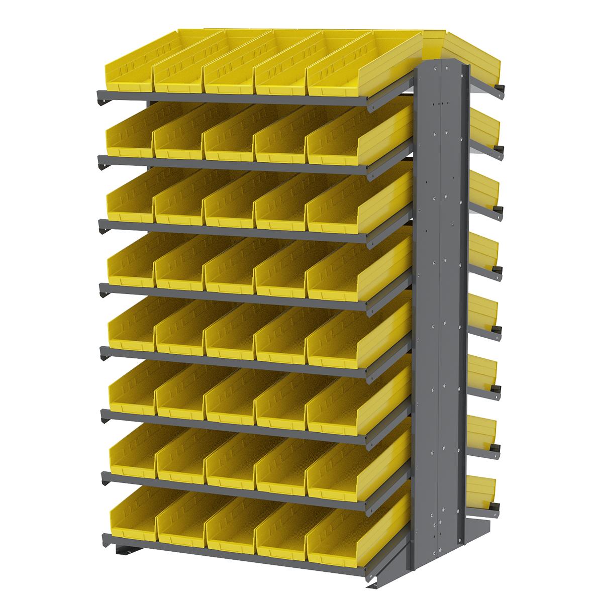 AkroMils APRD Double Sided Powder Coated Steel Floor Pick Rack with