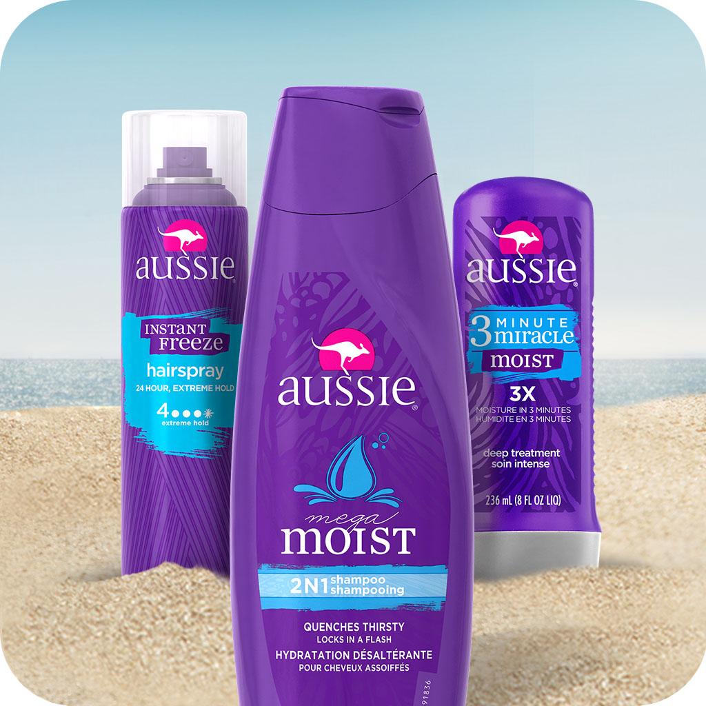 Aussie Moist 2In1 Shampoo 13.5 Fl Oz (Pack of 6) Beauty