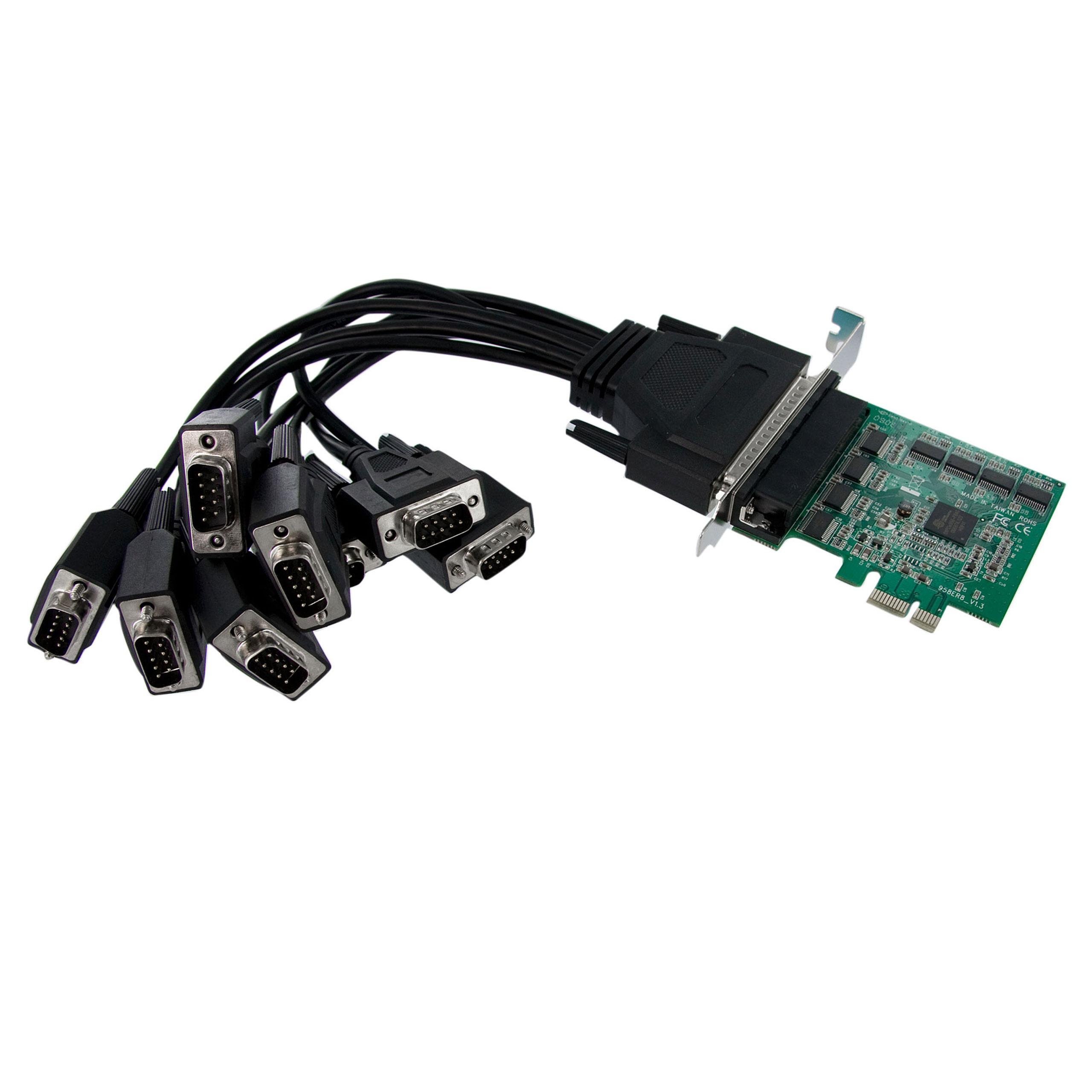 Amazon.com: StarTech.com 8 Port Native PCI Express RS232 Serial Adapter ...