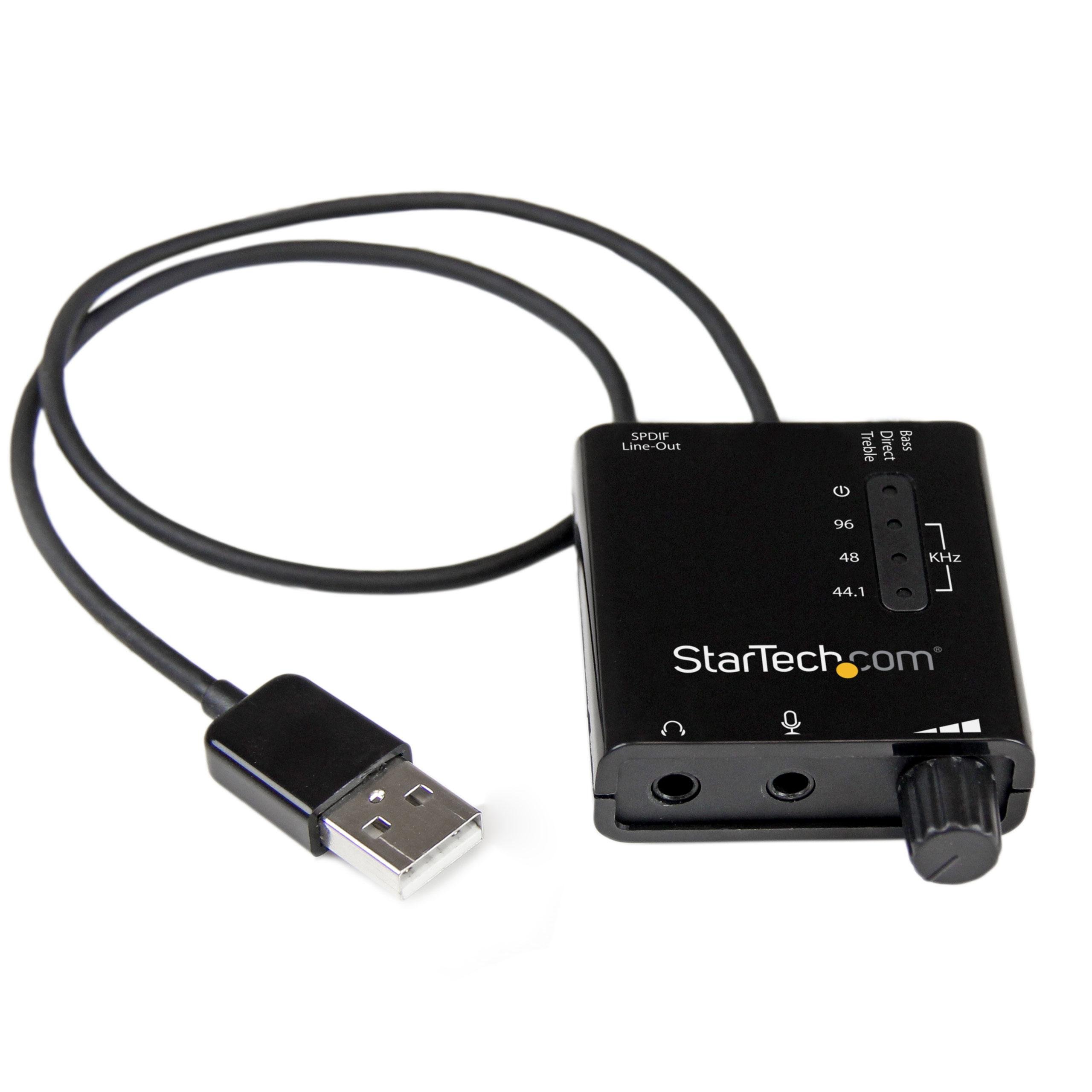 USB Stereo Audio Adapter External Sound Card with SPDIF