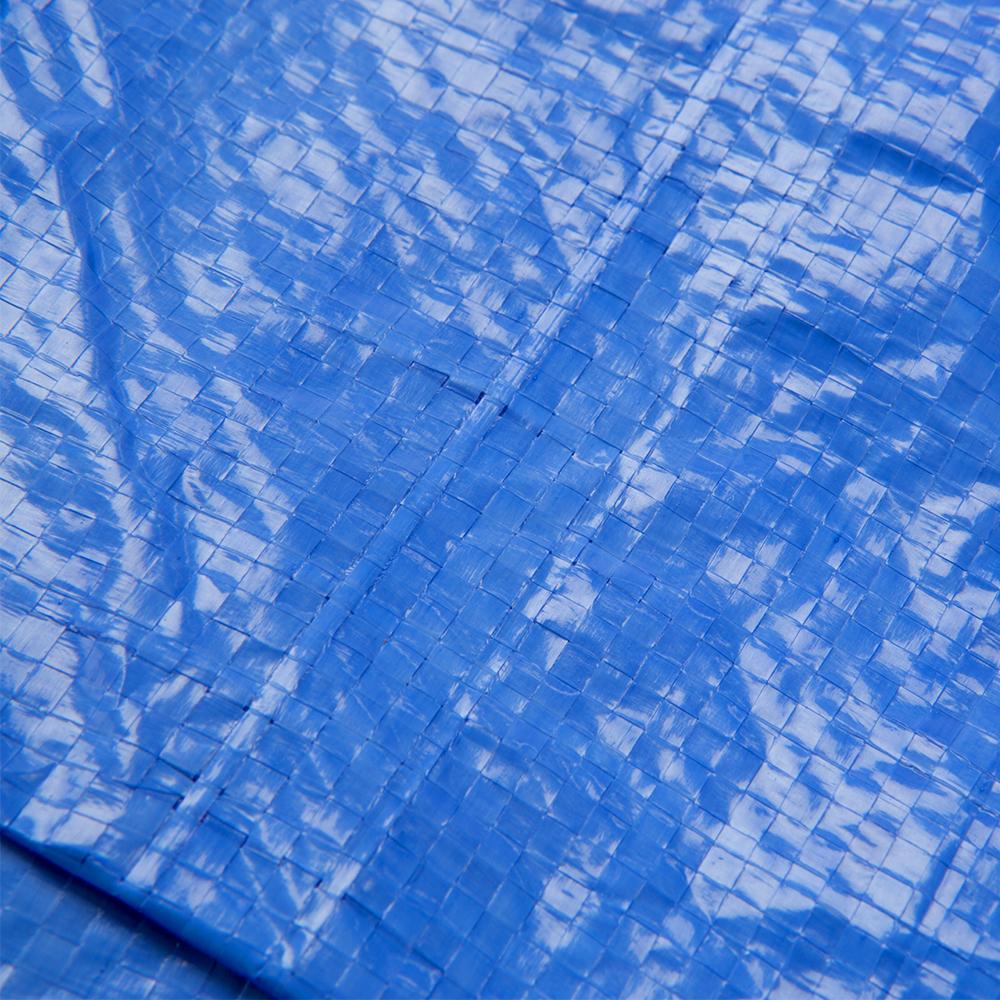 Grizzly Tarps 10 x 14 Feet Blue Multi Purpose Waterproof Poly Tarp Cover 5 Mil Thick 8 x 8 Weave