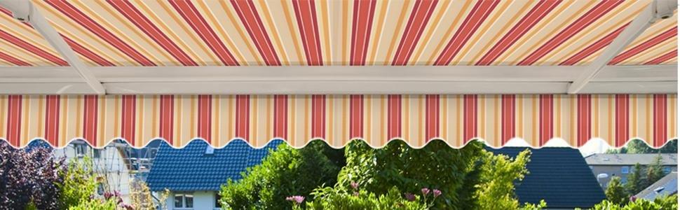 Amazon Com Advaning 10 X8 Manual Patio Retractable Awning S