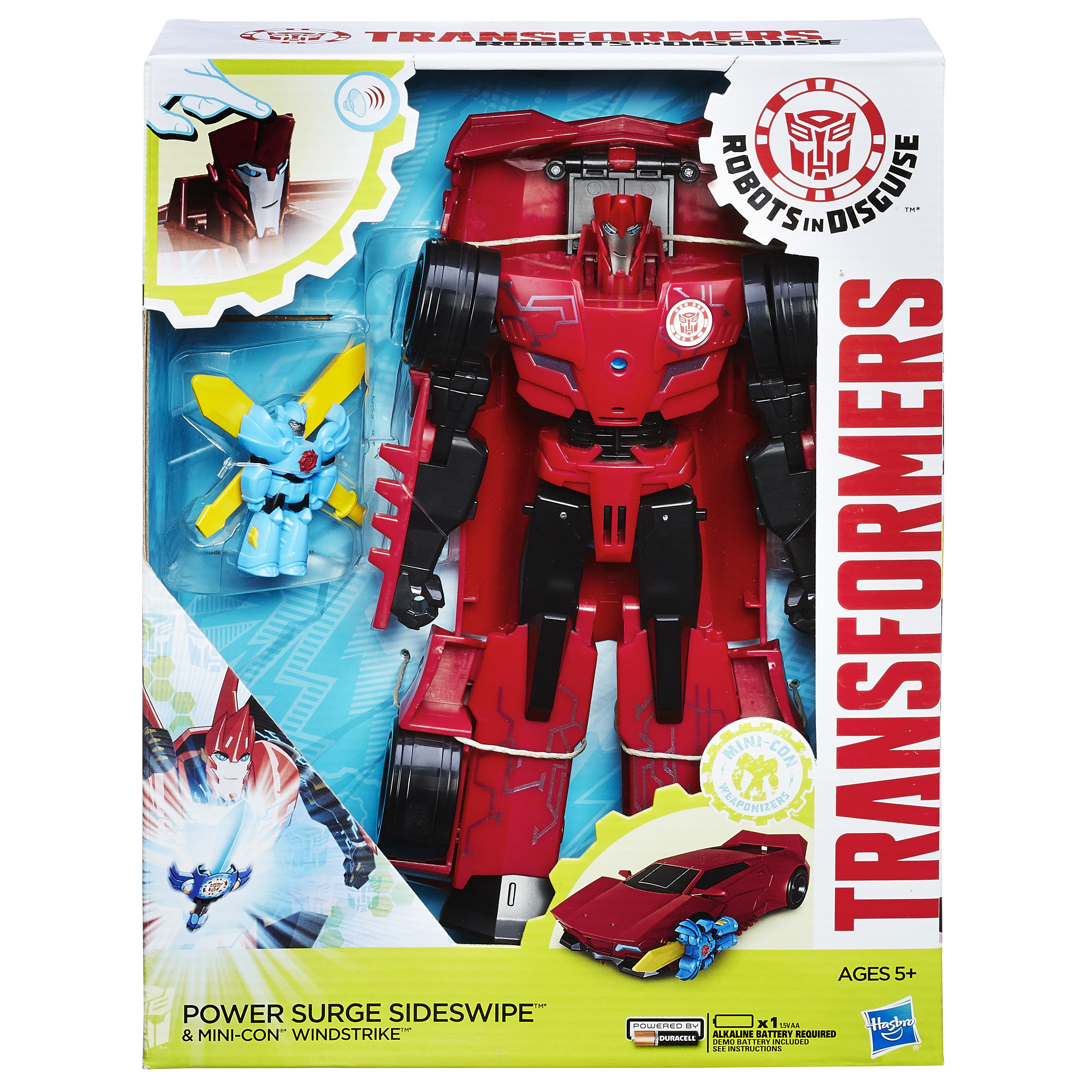 Transformers Robots in Disguise Power Surge Sideswipe and